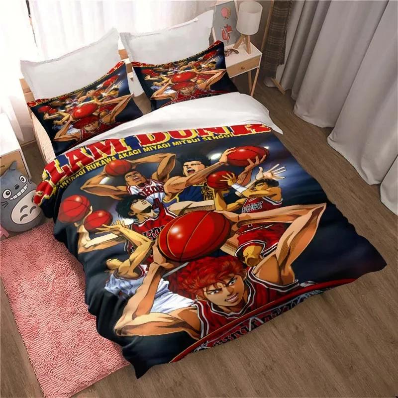 Slam Dunk Cartoon Printed Bedding Sets Exquisite Bed Supplies Set Duvet Cover Bed Comforter Set Bedding Set Luxury Birthday Gift