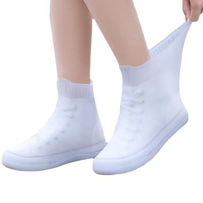 Rain Shoe Covers Waterproof Dustproof Reusable Overshoes Thickened Silicone Shoe Covers for Women Men