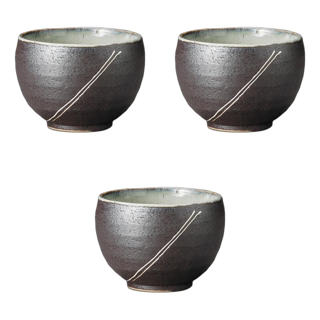 Setomonohonpo (Setomonohonpo) Set of 3 Relaxing Bowls (Shooting Star) [10 X 7.3cm] | Ippuku Bowls, Ceramic