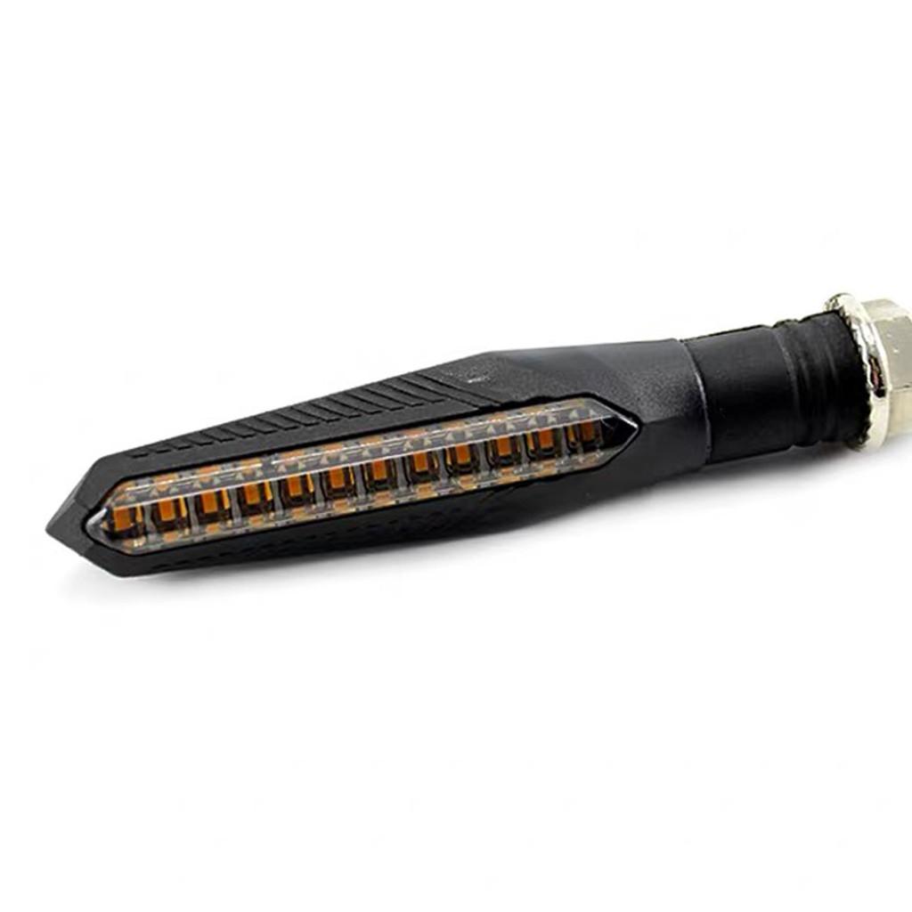 2Pcs Motorcycle 12 LED Turn Signal Light Indicator Blinker Lamp Amber