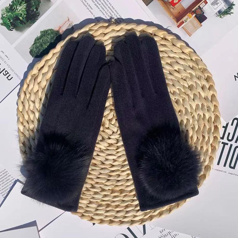 

Осенние термоперчатки женские для верховой езды с сенсорным экраном повседневные плюшевые толстые перчатки немецкие плюшевые перчатки темно-синий