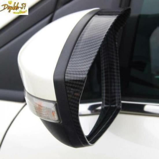 Carbon Fiber For Ford Escape Kuga 2013- Side Mirror Rain Eyebrow Cover Trim