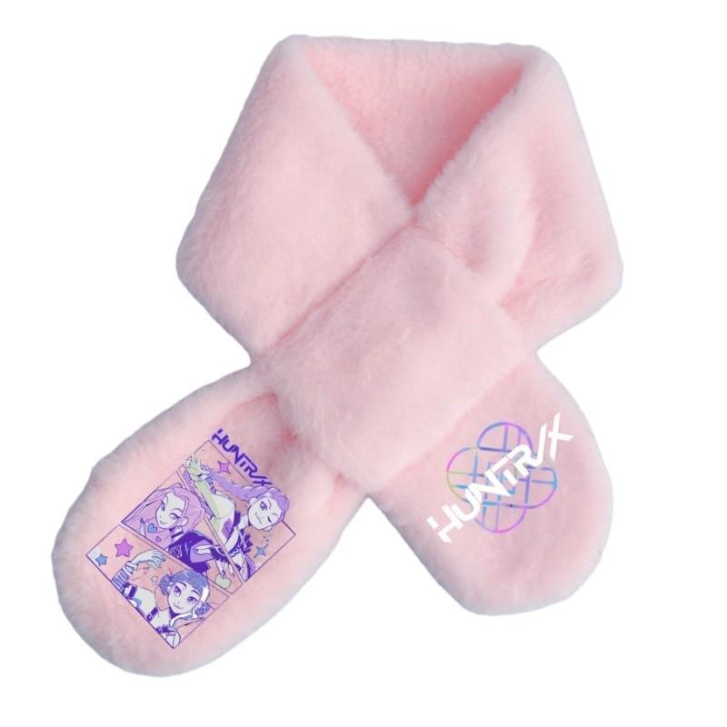 Soft Fashion Rumi Mira Zoey Printing Winter Autumn Warm Scarf Girls Purple Pink Scarves