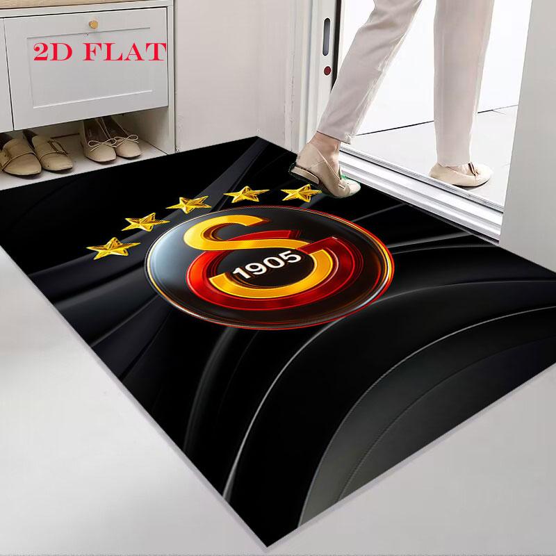 Tappeto in Ferro Galatasaray per Soggiorno Camera da Letto Casa Decorazione Divano, Tappetino Antiscivolo per Giochi Bambini
