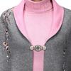 Portable Vintage Style Cape Brooch Clip Simple Design Casual Styles Shawl Clamp Buckle Pin Cardigan Clasp Gift