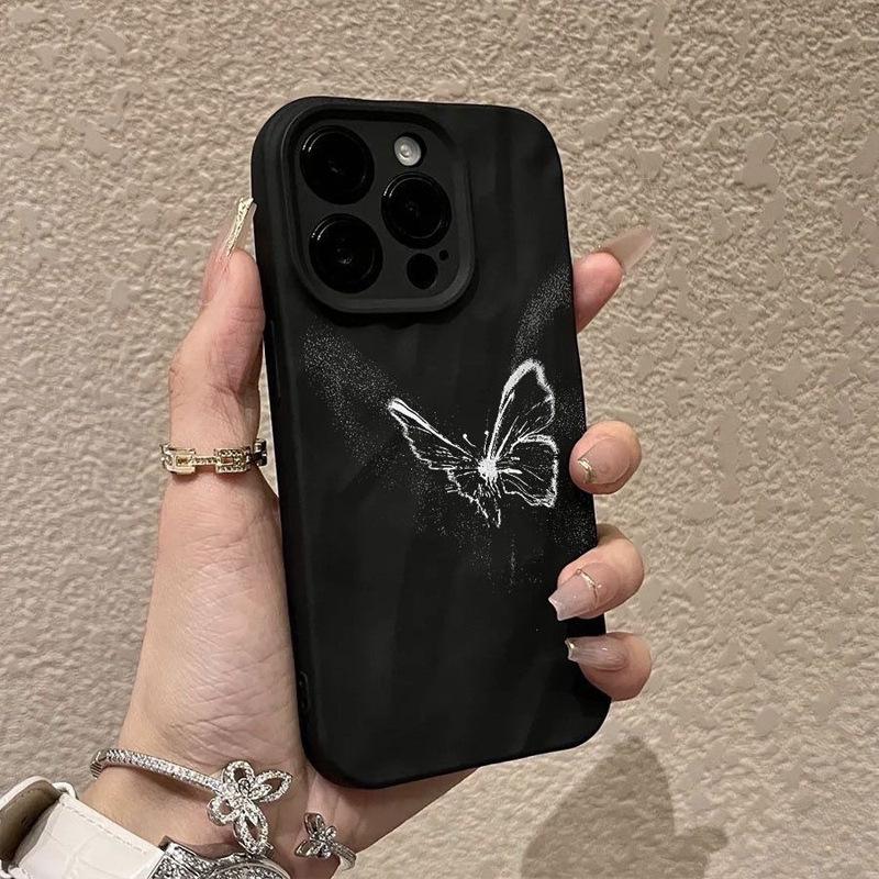 Simple Butterfly for Apple 17 Phone Case for IPhone 16 Promax Anti Drop 12/14/13 Personalized 15