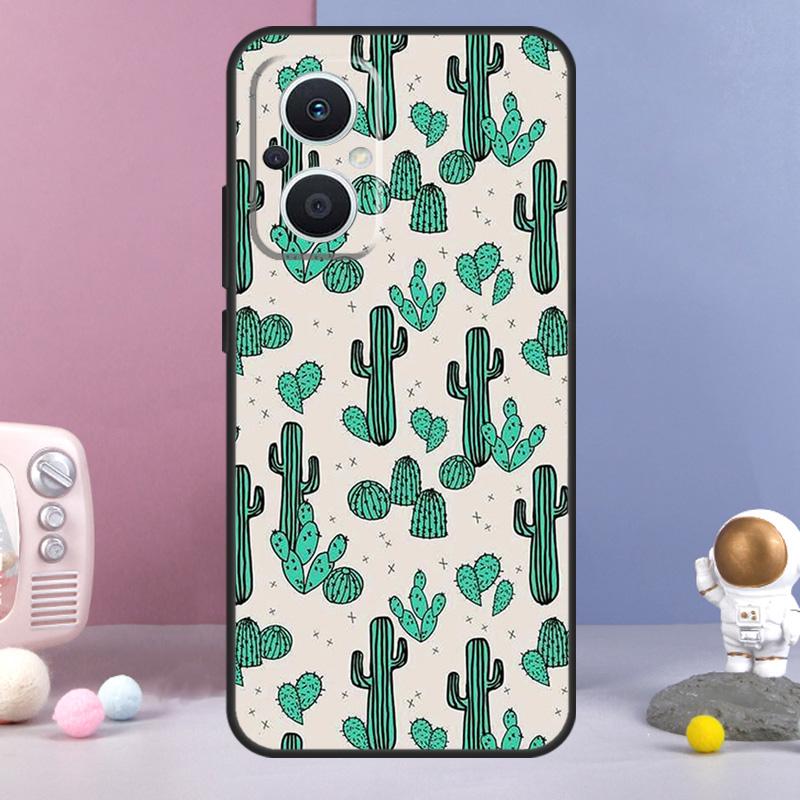 

Cactus Pattern Funda For OPPO Reno 8 Lite 11F 12F 13F 14F 10 11 12 13 14 Pro OPPO Find X9 X5 X6 X8 Pro Case OPPO Find X5