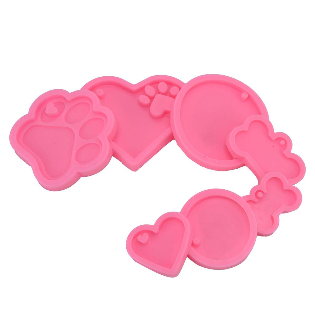 7Pcs Set Silicone Chocolate Mold DIY Cute Fondant Mold Baking Tool for Bakery Kitchen