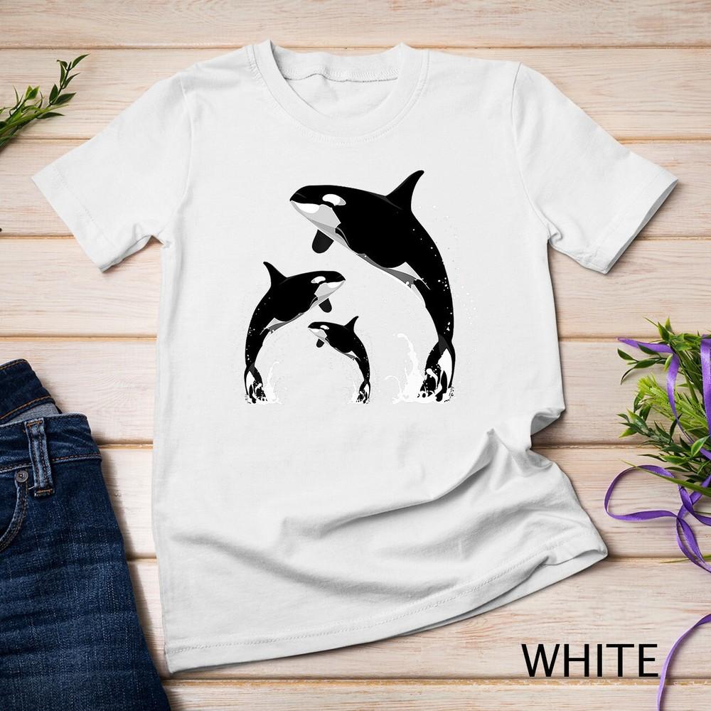 

Killer Whale Shirt. Jumping Orca Killer Whales Unisex T-shirt L