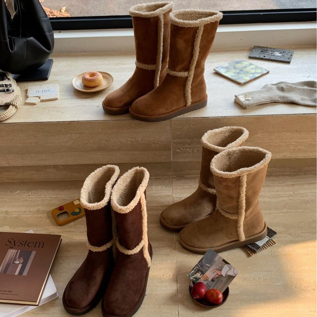 Korean Version of Two-wearing Snow Boots for Women In the Winter of 2025, New Waterproof and Non-slip, Northeast Cold-resistant Warm Cotton Shoes