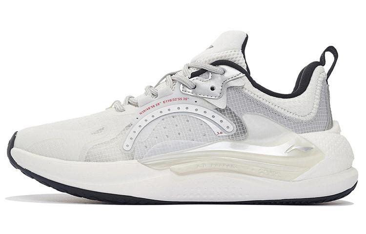 Li Ning Spark Trendy Rebound Low top Sports Casual Shoes Men's White Silver AGLS061-2