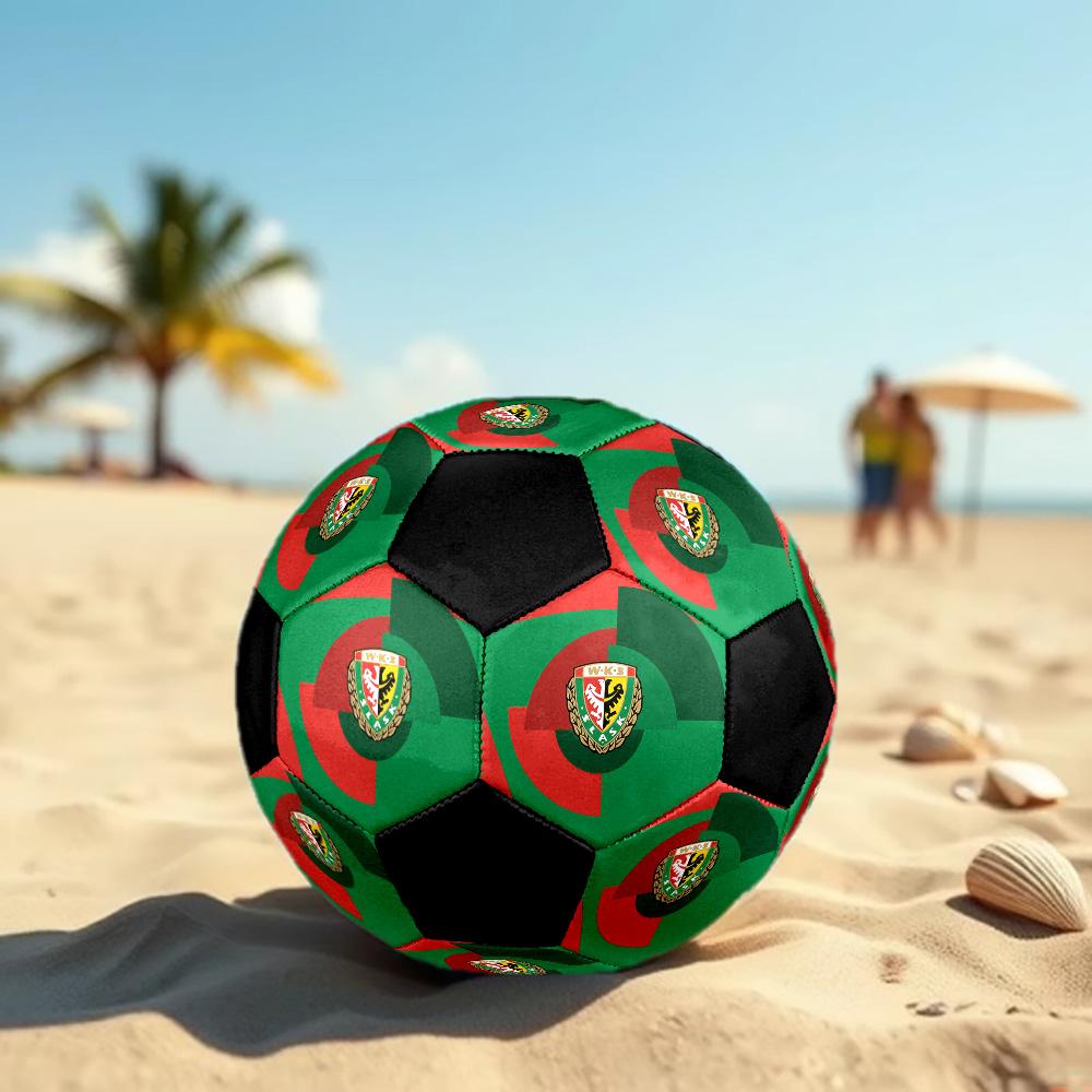SLASK WROCLAW Soccer Ball Colorful All Ages Machine Stitched PVC Competition Ready Durable High-Bounce.SIZE5