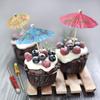 50Pcs Cocktail Umbrella Parasol Assorted Colors Drink Umbrella Toothpicks for Drink&Food Decorative for Party Hawaiian Party Children's Day