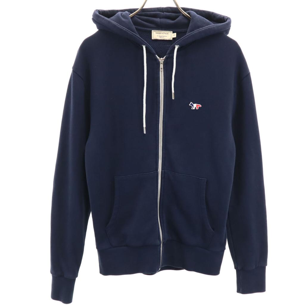 MAISON KITSUNE Made in Portugal Long sleeve Zip hoodie XS Navy Men's Used