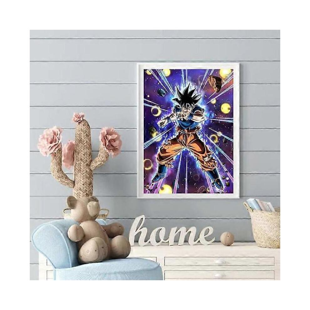 Diamond Painting Japanese Anime Dragon Ball Super Saiya, Full Drill