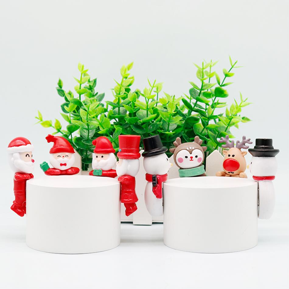New Angel Christmas Party Series Blind Box Snowman Santa Claus Car Phone Accessories Children's Toys Christmas Birthday Gifts