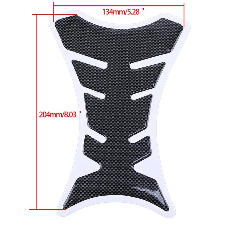 Universal 3D Motorcycle Carbon Fiber Tank Pad Tank Cap Protector Racing Sticker for HONDA SUZUKI YAMAHA Kawasaki KTM Hayabus