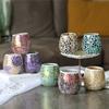 handmade mosaic patch candle holder home decor ornaments desktop decoration Dinner Lights Hotel Restaurant Decor Wedding Candles