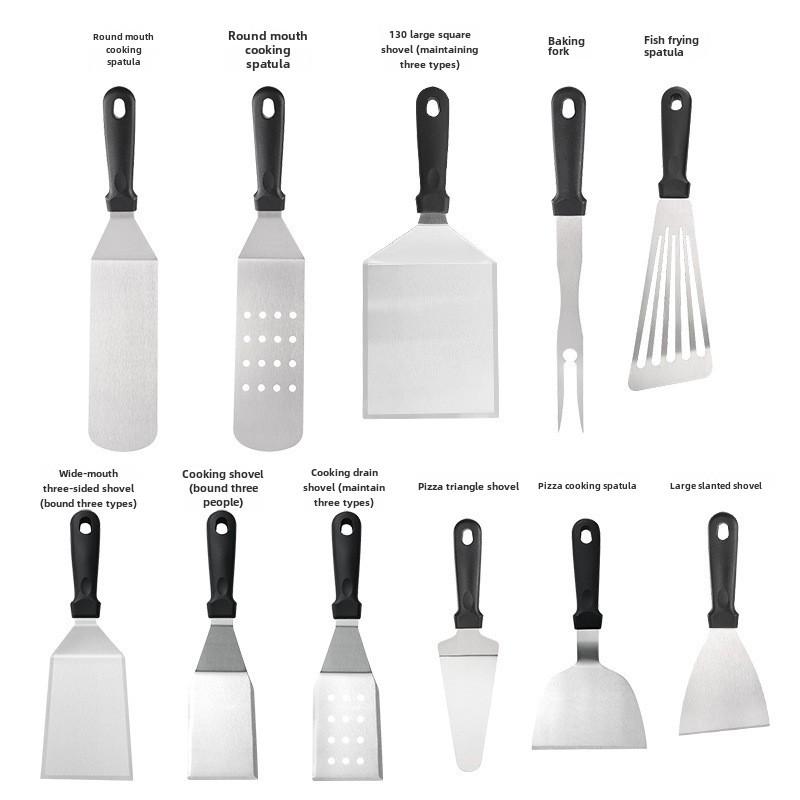 

Набор принадлежностей для барбекю из нержавеющей стали и бука: Лопатка для готовки, лопатка для барбекю, инструмент для гриля Grill Fork