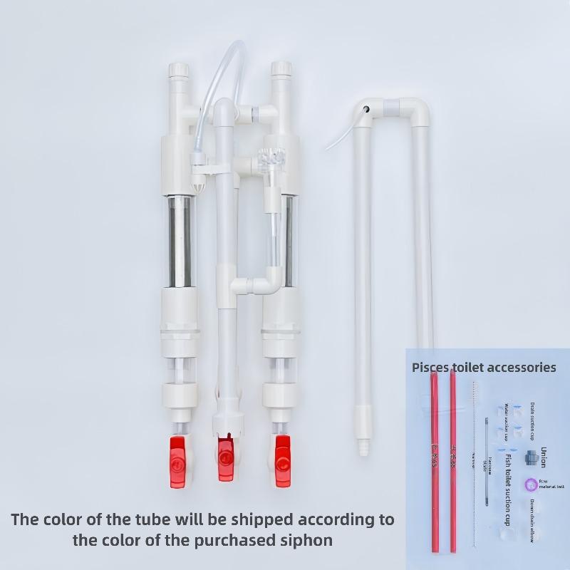 

Fish Tank Siphon Filtration System Set Fish Toilet Filter Mesh Feces Separator Siphon Filtration Accessories Pipe Pet Supplies