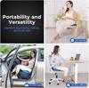 Memory Foam Seat Cushion Sitz Orthopedic Lumbar Support Pillow with Ergonomic Coccyx Cutout Comfort for Office Car Chair Travel