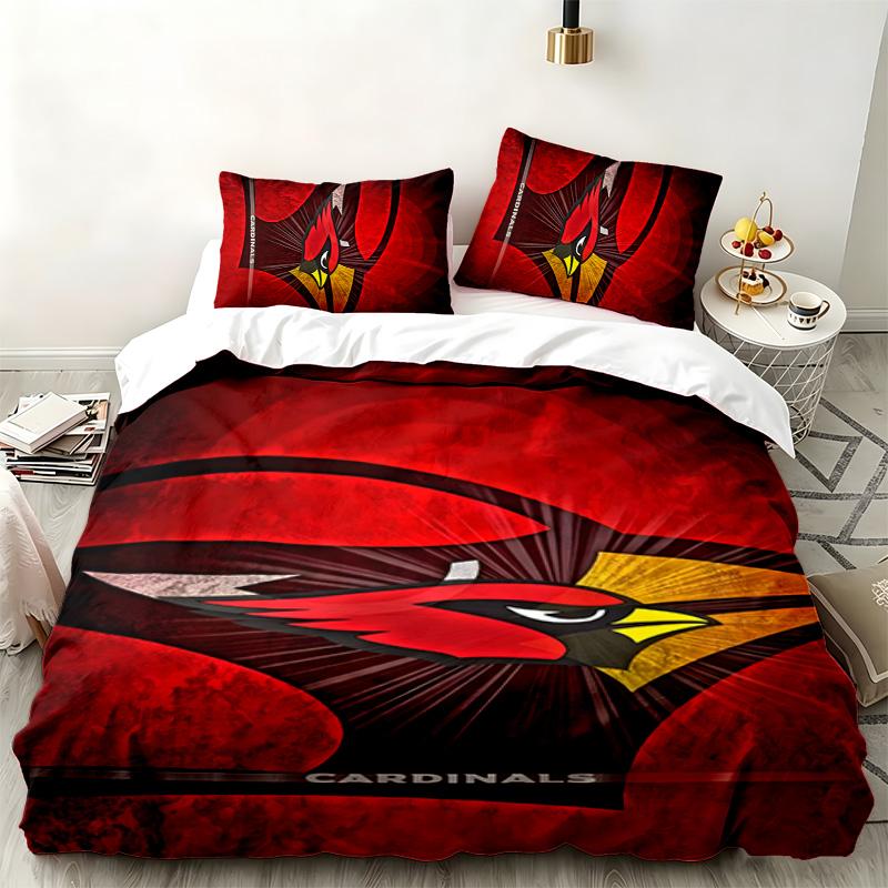 Arizona Cardinals 3pc set Perfect for bedroom use Comfortable bedding set includes a duvet cover and two pillowcases Ideal birthday or Christmas gift