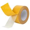 High Viscosity Transparent Double-Sided Acrylic Tape - Yellow/Ginger, Traceless, Grid Patterned for Carpets.