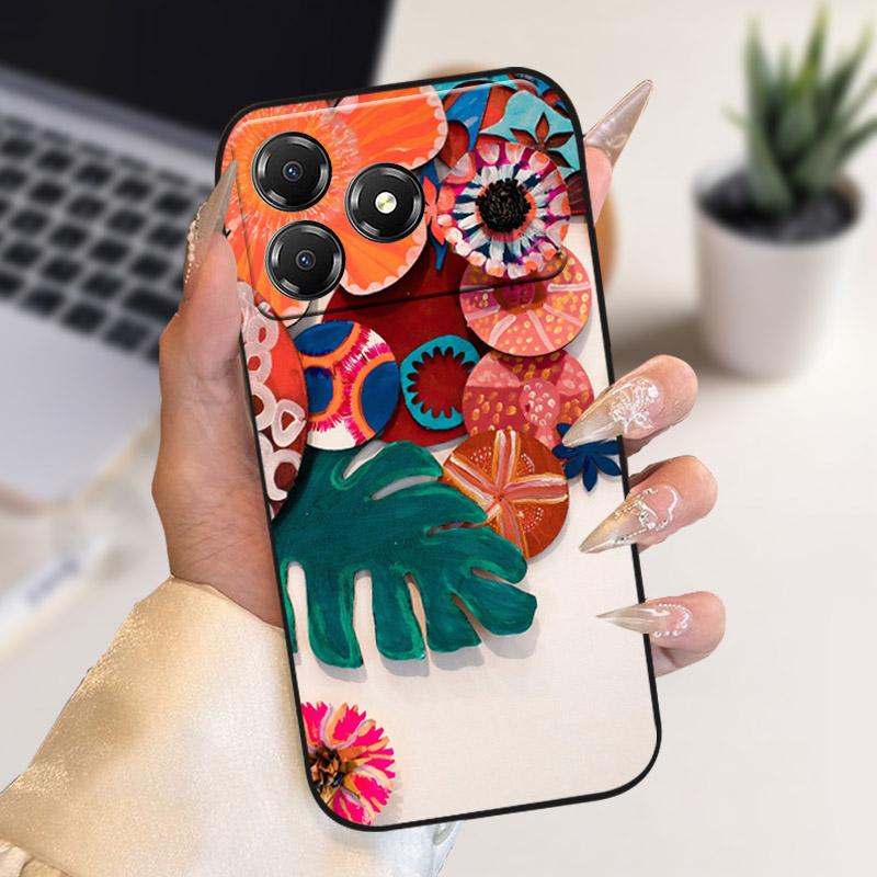 Phone Case For ZTE Blade A36 BladeA36 Fashion Cartoon TPU Soft Silicone Back Cover For Nubia A36 4G Z2472 Camera Protective Capa