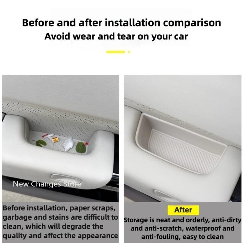 For Zeekr 7X 2024 2025 Car Door Storage Box Door Side Slot Storage Protection Pad Storage Box Interior Upgrade Parts