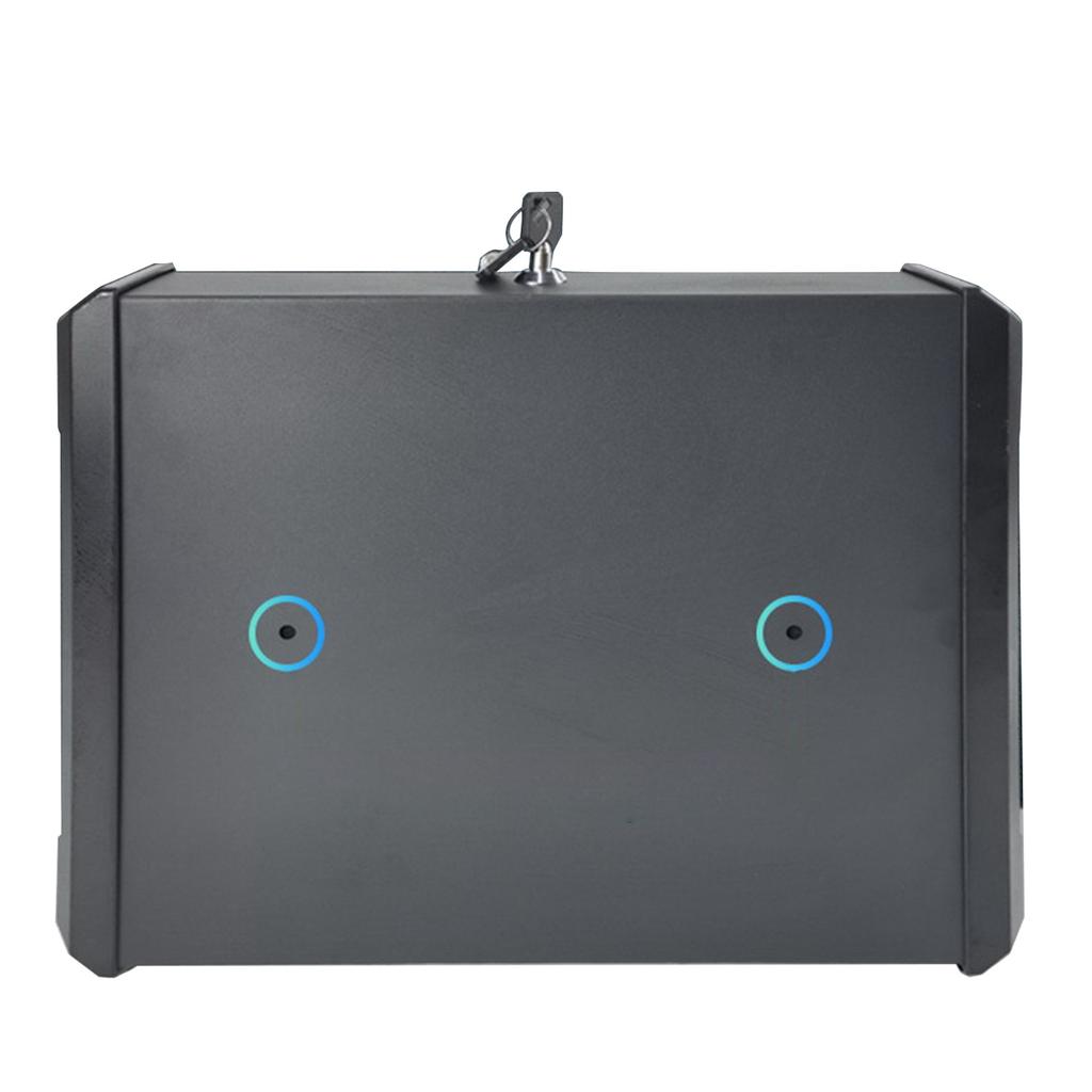 Gun Safe Box Biometric Fingerprint Key Password Access Portable Steel Security 8L Capacity