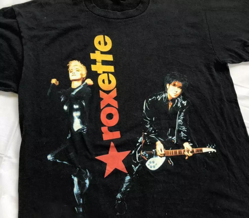 

Roxette band Concert T-shirt Black Unisex Cotton All Sizes S to 345XL C214 Unisex T-Shirt XL