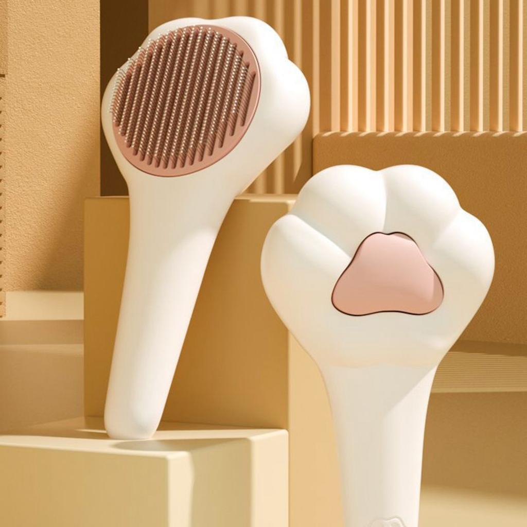 Cute Comb With One Click To Remove Floating Hair And Comb With Pet Massage Comb With Hair Cleaning Needle Comb With Pet Comb With Dog Comb
