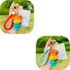 Bear Rainbow Rabbit Toy Keychain Alloy Material School Bag Pendant Decoration