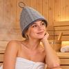 Absorbent Sauna Hat Felt Felt Sauna Cap Gifts Sauna Cap  Bathroom Accessories