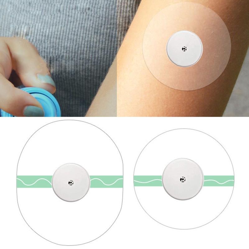 50x Patches Waterproof Adhesive Patch Latex Hypoallergenic Adhesive Waterproof Sensor Overpatch Tape for Outdoor Climbe