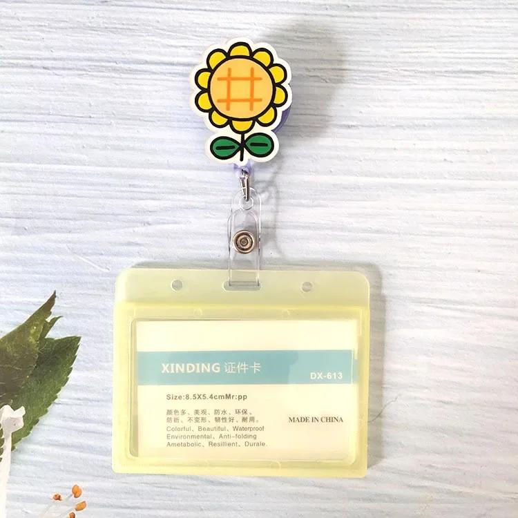 New Nurse Doctor Retractable Badge Reel with Horizontal Style Students ID Business Card Work Card Badge Holder Office Supplies