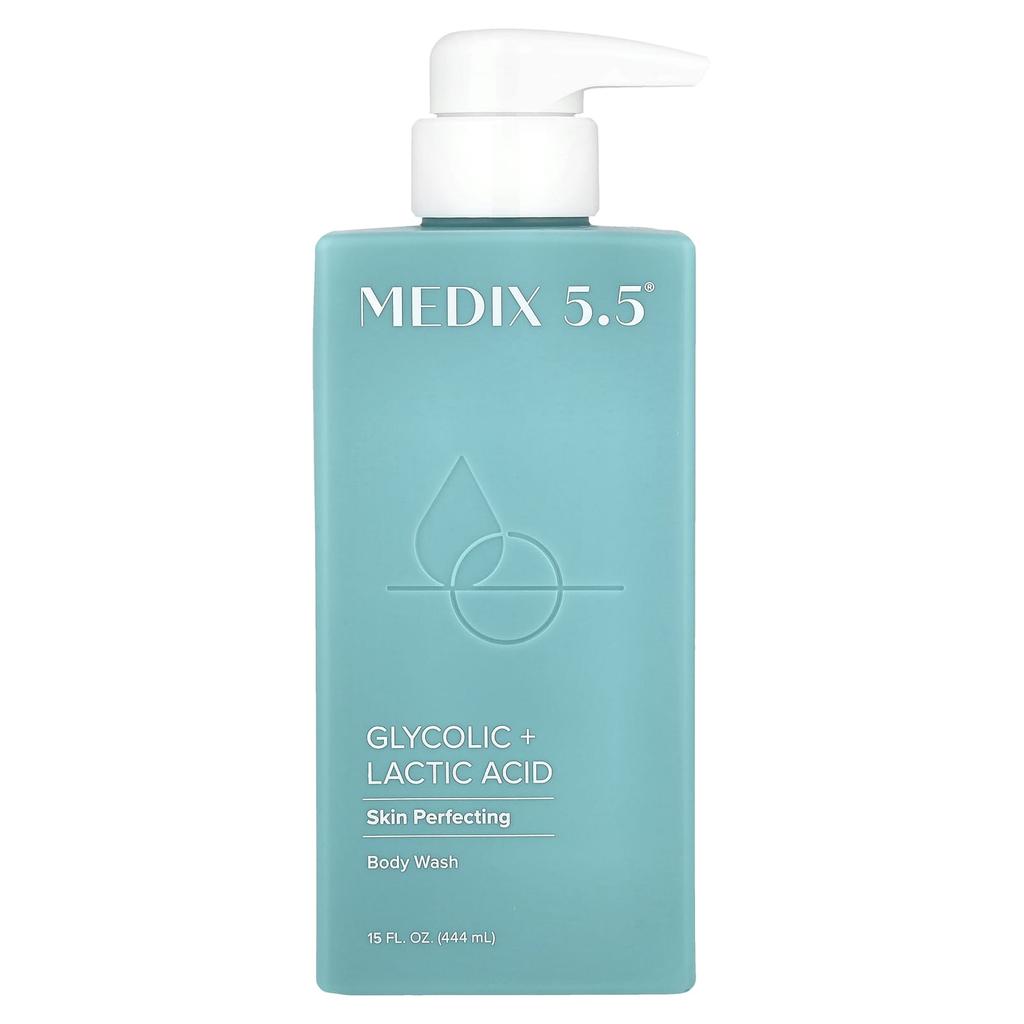 Medix 5.5, Body Wash, Skin Perfecting, Glycolic + Lactic Acid, 444 Ml (15 Fl Oz)