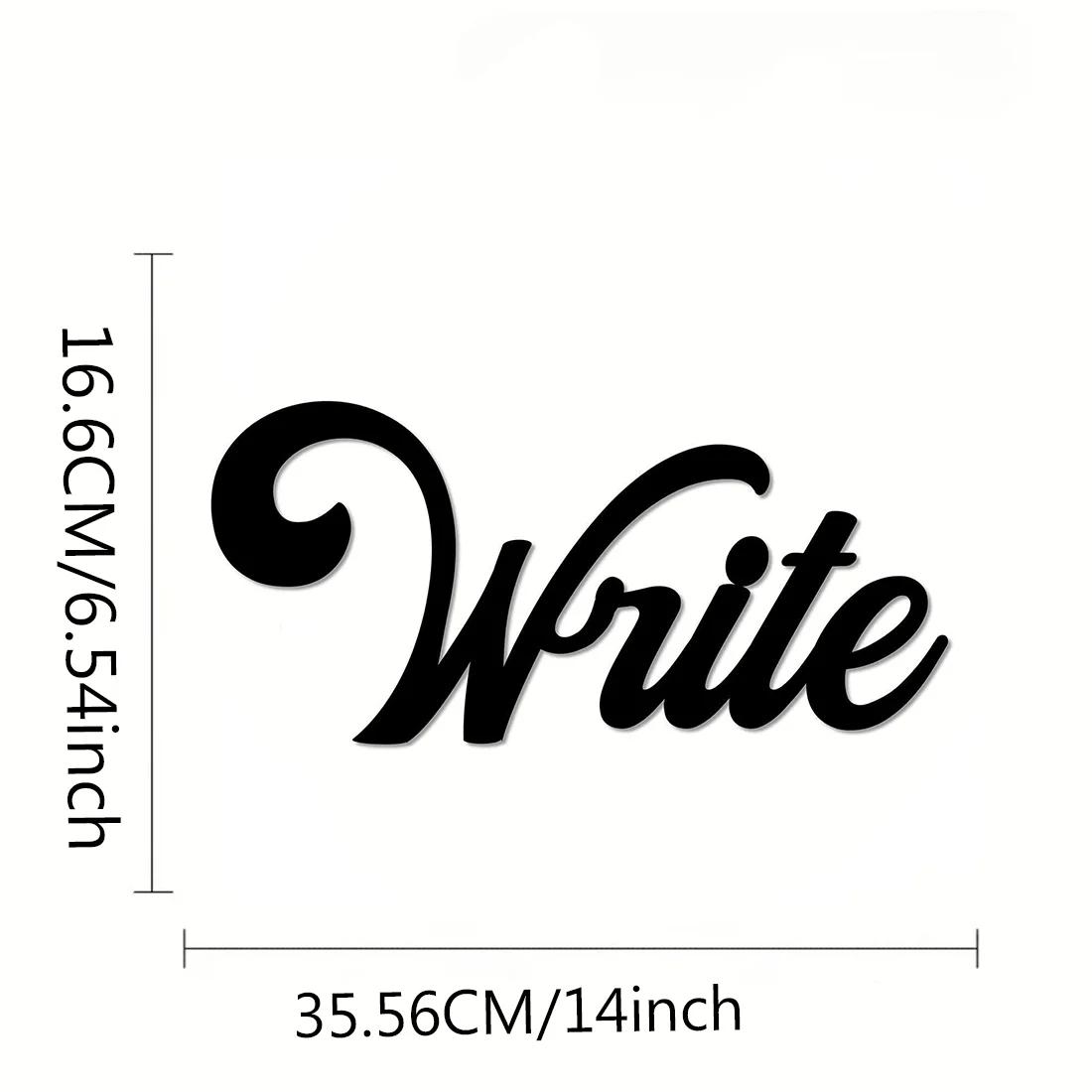 

Надпись из металла для стены со словом – Стильная художественная роспись для декора интерьера, Подвесное настенное искусство и Декоративное металлическое настенное украшение чёрный