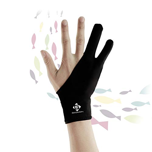 GAOMON Two-Finger Gloves, Drawing Tablet, Pen Display, Sketching Tablet, One Size Fits Left and Right Hands
