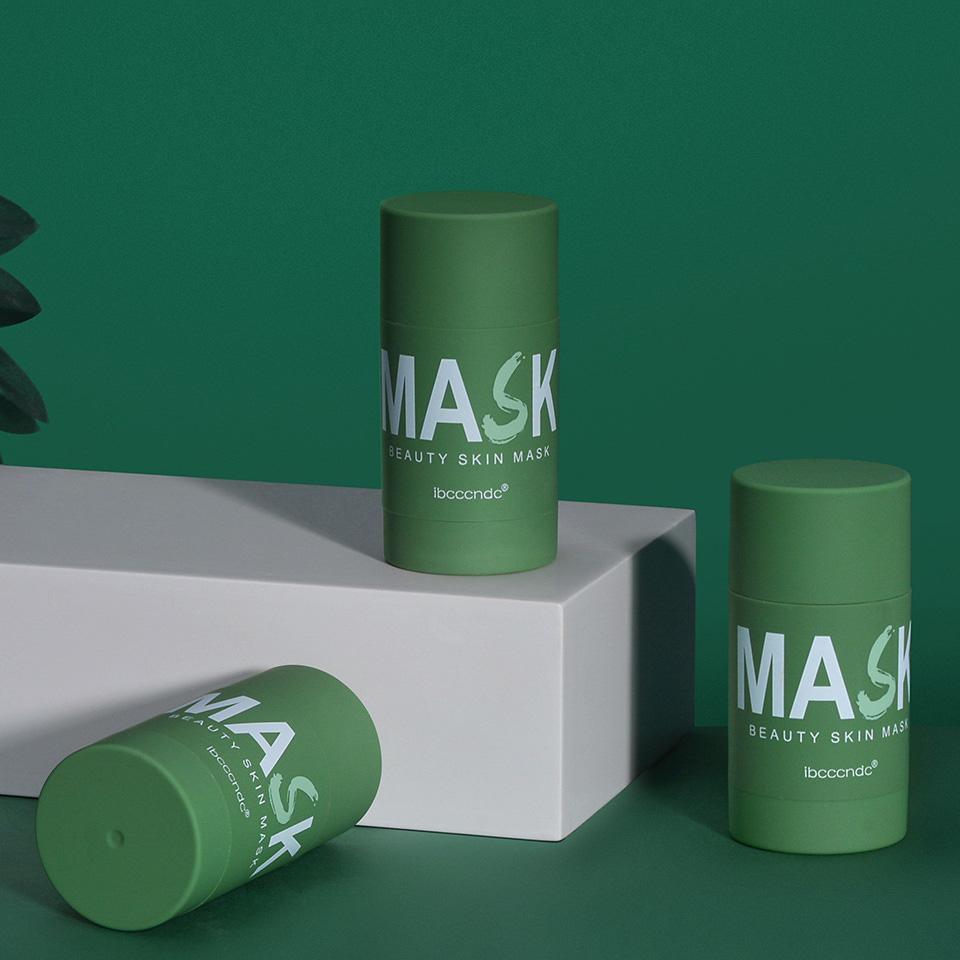 Green Tea Smear-on Solid Mask Cleans Dead Skin Improves Skin Condition Rejuvenates Skin Refreshes Facial Cleansing Mask