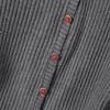 Women's V-Neck Contrast Patchwork Knit Cardigan