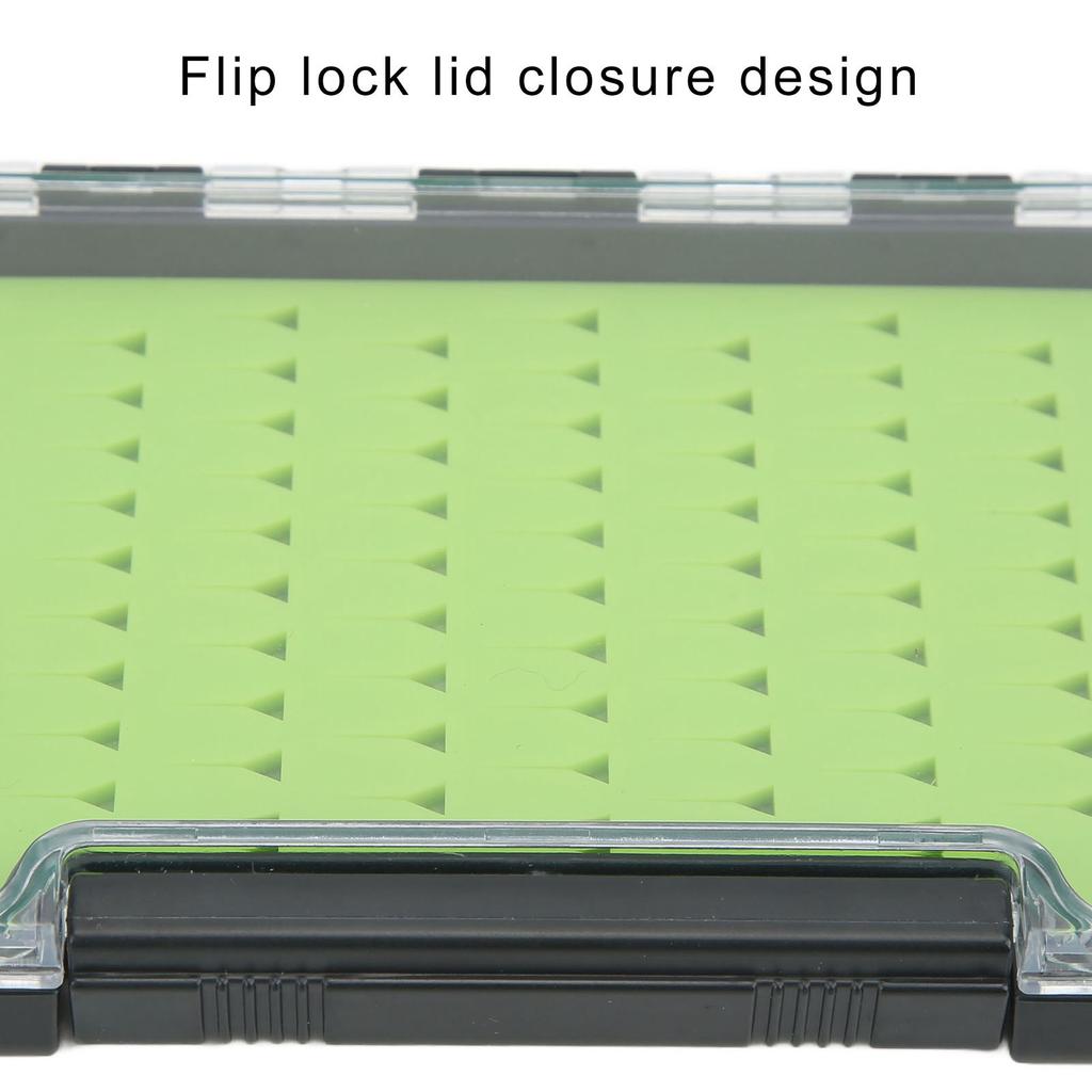 Fly Fishing Box Portable Transparent Impact Resistance Waterproof Silicone Fly Box for Outdoor Fishing 103x17x188mm/4.06x0.67x7.40in