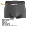 Men Boxer Underwear Mid-rise Elastic Waist Breathable Shorts Briefs Letter Print U-Convex Panties Daily Wear