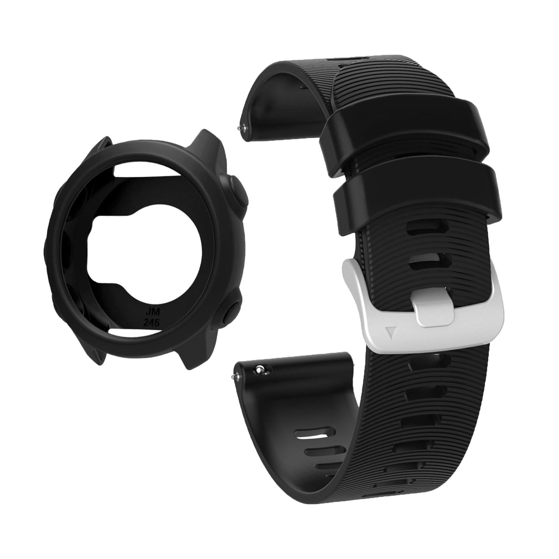 

Sport Silicone Smart Watchband For Garmin Forerunner 245 чорний