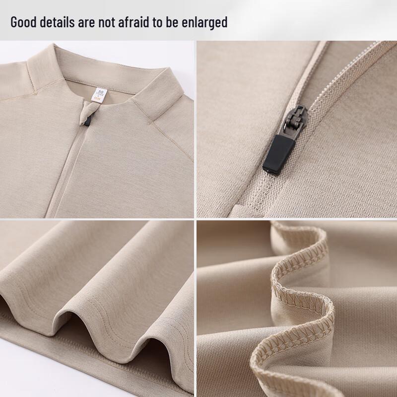 Unisex Stand Collar Long Sleeve Sport & Work T-Shirt