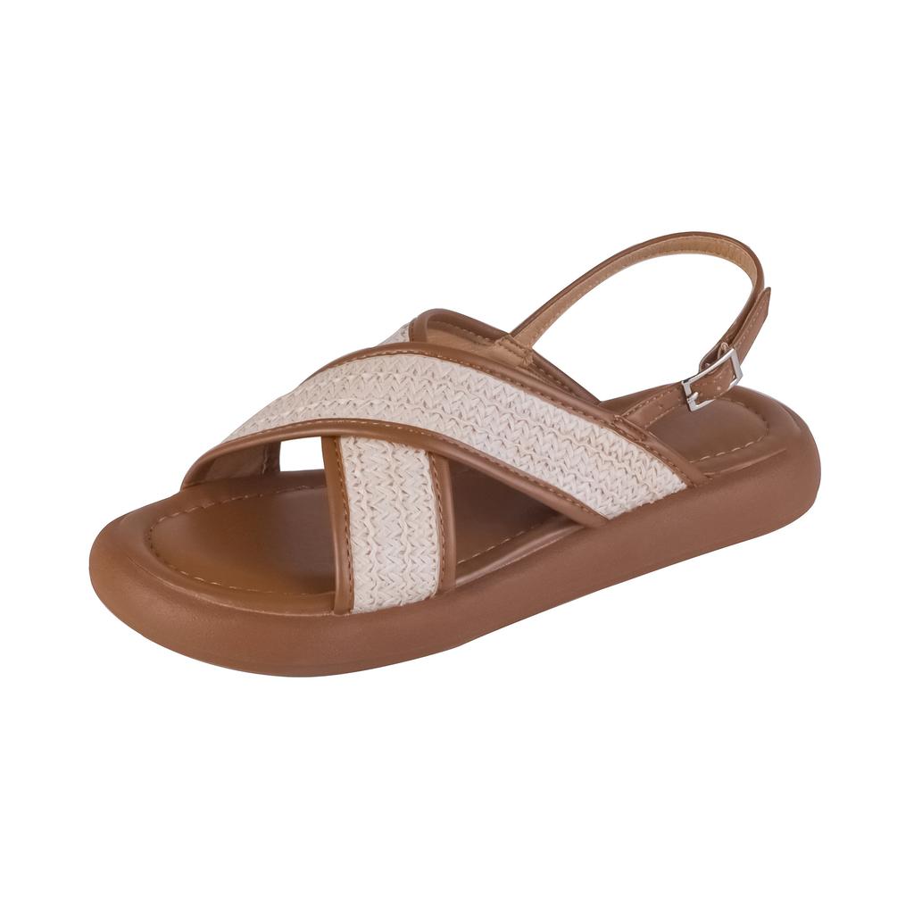 Grape mother platform sandals women's fashion outer wear 2025 summer new models step on shit feeling Korean version women's shoes soft soles are n