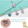 PLIGREAT 24 Pcs Cute Dog Paw Stitch Markers Crochet Markers with Lobster Claw Clasps Knitting Locking Marker for Woman Grandma DIY Gifts Making