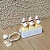 3 Keys Cute Gnome Fidget Keychain With Stress Relief Lovely Cartoon Design For Office Decor Daily Use Small Gift