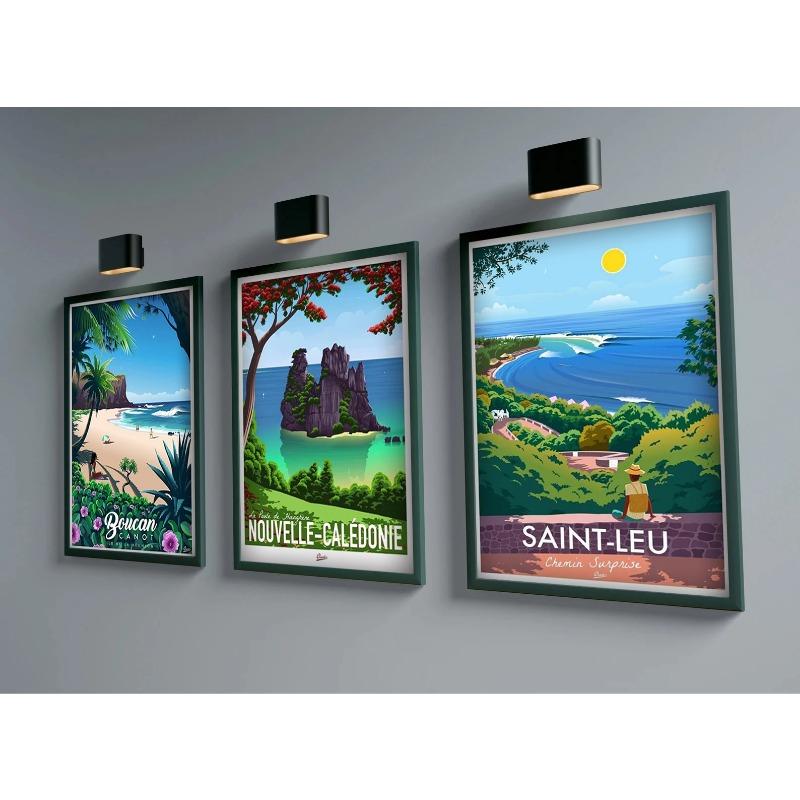 Nordic Travel Poster Aesthetic Vacation Illustration Canvas Painting Wall Art Mural Pictures Home Decoration Kawaii Room Decor