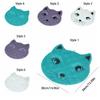 Cat Shaped Bathroom Non Slip Pad Cartoon Floor Mat Shower Foot Scrubber Mat  Washroom